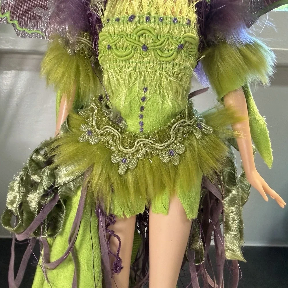OOAK Green‎ Fairy Doll 12